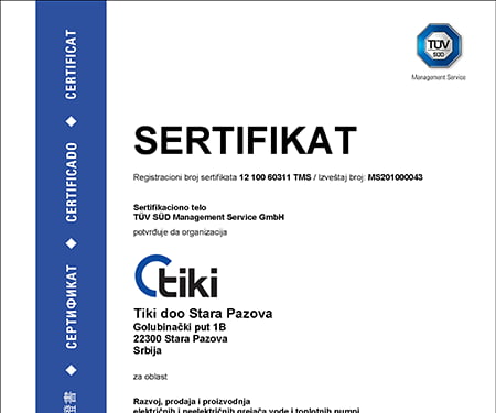 ISO 9001 Sertifikat